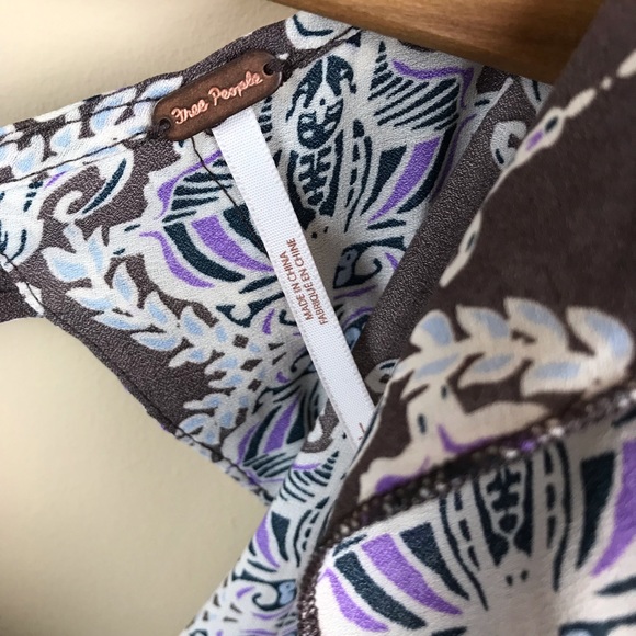 Free People Smooth Operator Bell Sleeve Vintage 60s Mini Dress Psychedelic - Picture 5 of 8